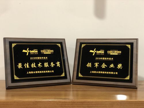 图示:聚水潭荣获「最佳技术服务商」「领军企业奖」